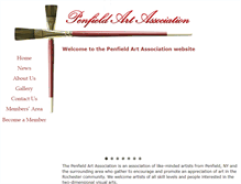 Tablet Screenshot of penfieldartassociation.com